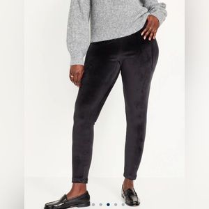 Old Navy High Waisted Velvet Leggings
